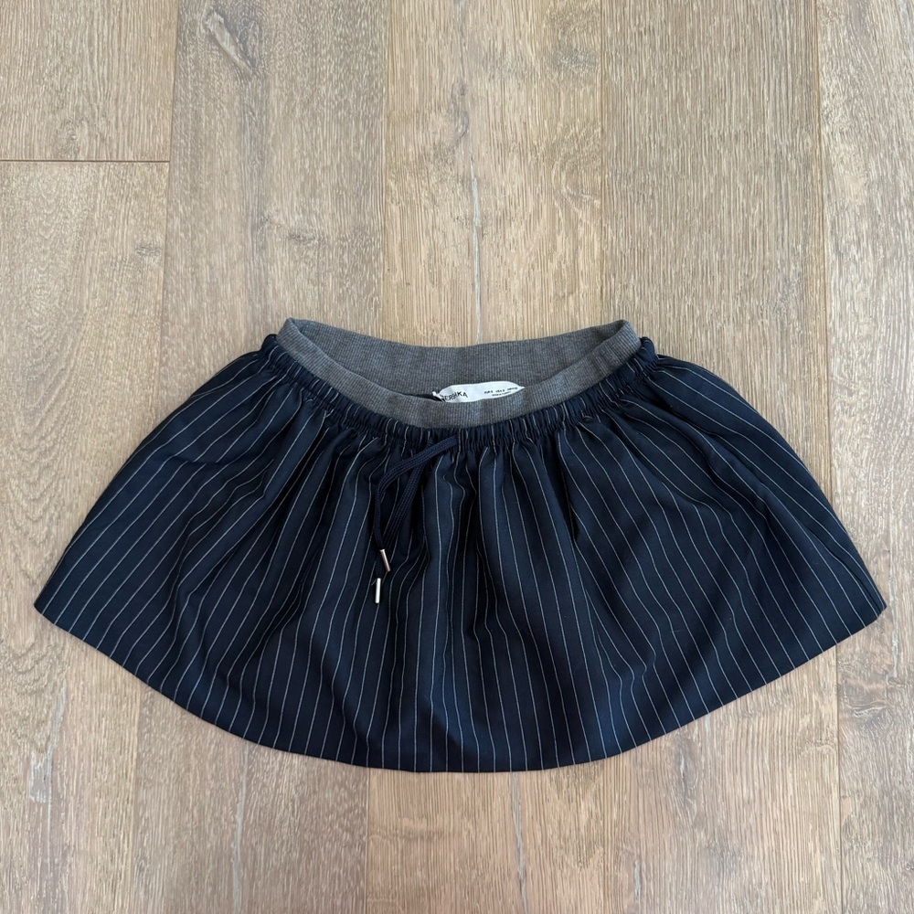 Bershka Pinstripe Mini Skirt